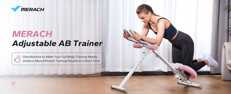 Adjustable Ab Trainer Machine with LCD Monitor, Foldable Ab Exercise Machine for abs, Arm, Leg, Buttocks Shaper, Core & Ab Trainer at Home Gym for Women, Workout Equipment, dealsforyoudays