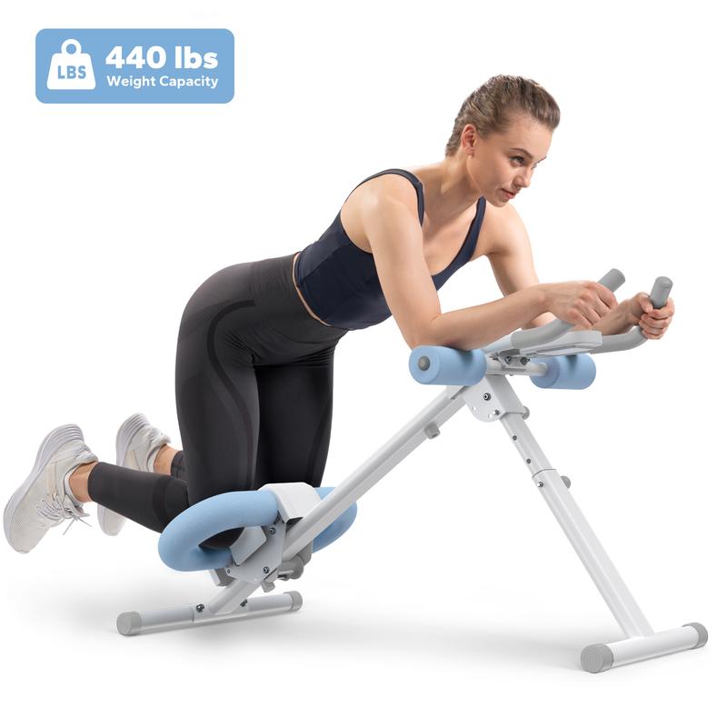 Adjustable Ab Trainer Machine with LCD Monitor, Foldable Ab Exercise Machine for abs, Arm, Leg, Buttocks Shaper, Core & Ab Trainer at Home Gym for Women, Workout Equipment, dealsforyoudays