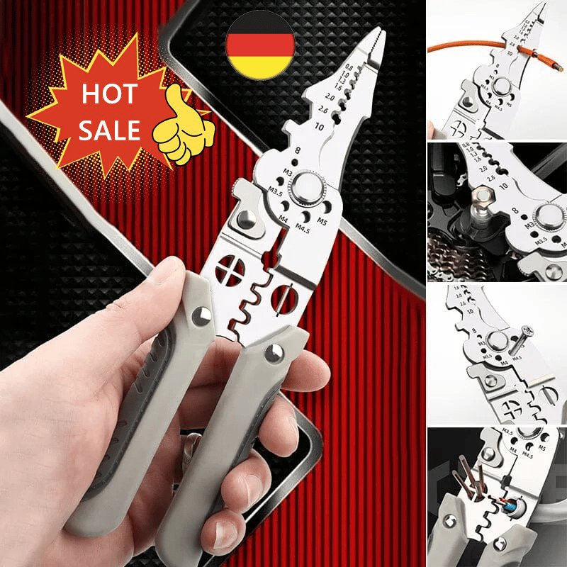 2025 New Arrivalš„Multifunctional Wire Stripper Crimper Cable Cutter Pliers