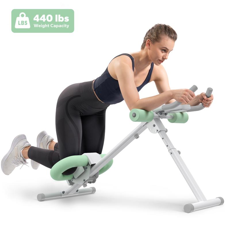 Adjustable Ab Trainer Machine with LCD Monitor, Foldable Ab Exercise Machine for abs, Arm, Leg, Buttocks Shaper, Core & Ab Trainer at Home Gym for Women,  Workout Equipment, dealsforyoudays