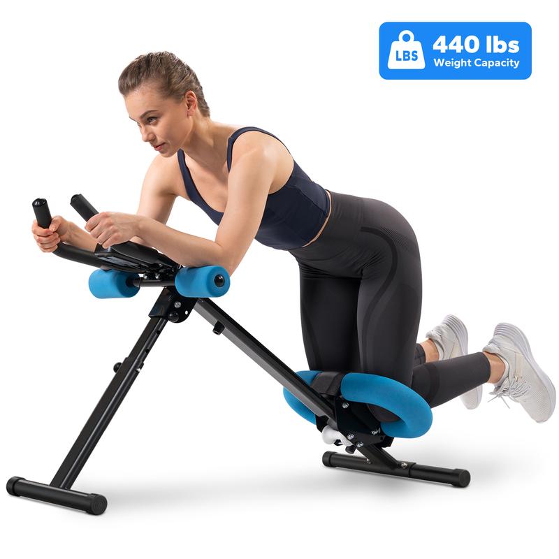 Adjustable Ab Trainer Machine with LCD Monitor, Foldable Ab Exercise Machine for abs, Arm, Leg, Buttocks Shaper, Core & Ab Trainer at Home Gym for Women,  Workout Equipment, dealsforyoudays