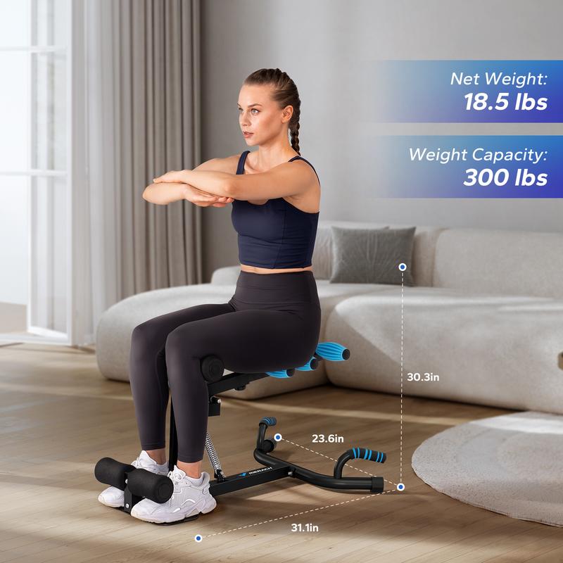 Deep Squat Machine, Adjustable Glutes workout for Home Gym Workout Training, Sit Up Machine for Abs and Muscle Building,  Abdominal bench, Push Up Fitness Equipment, dealsforyoudays